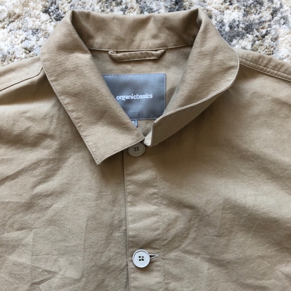 Organic Basics Women Cotton Oxford Overshirt Small - Picture 6 of 9
